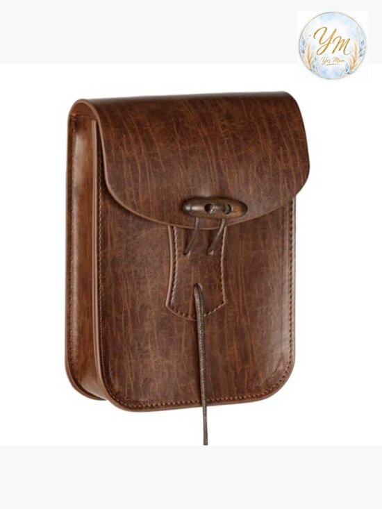 Medieval Faux Leather Belt Bag Renaissance Waist Pouch Cosplay Ren Faire Purse